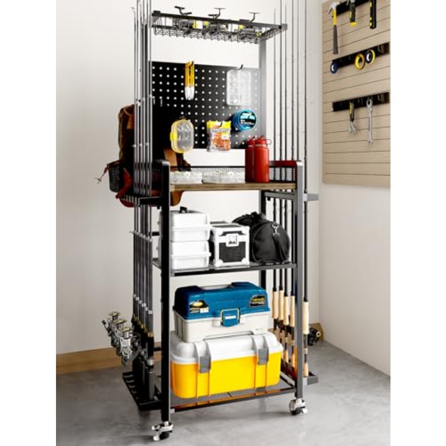 Fishing Equipment Storage - Fishing Rod Holder Rotating Fishing Pole