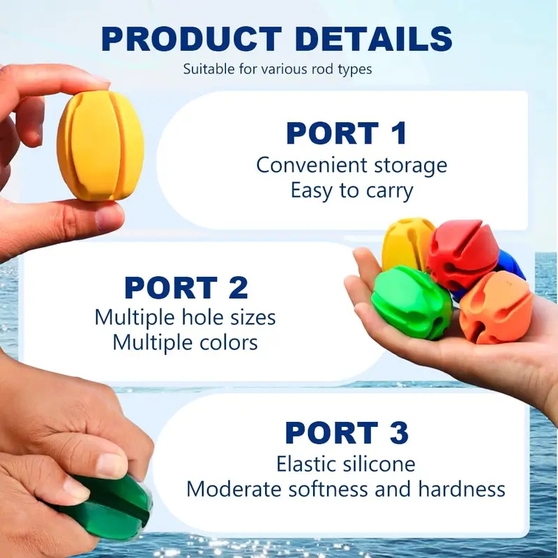 6-24Pcs Rod Protection Cover R – Fishing Equipment Storage recenzja i cena