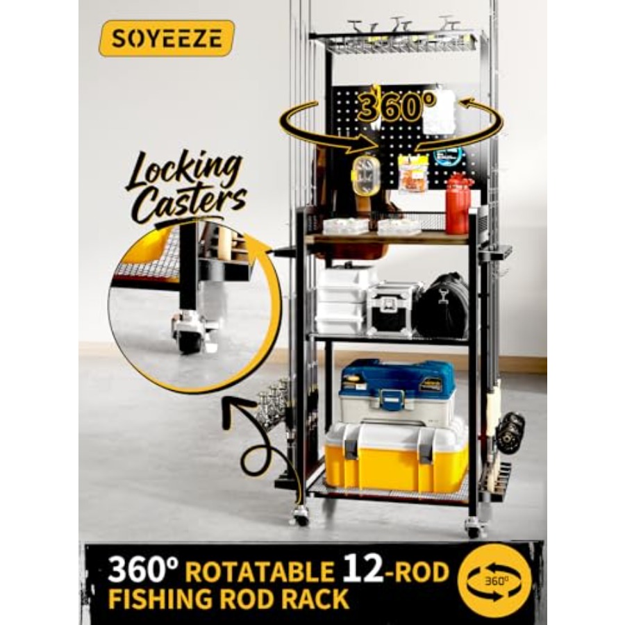 Fishing Rod Holder Rotating Fi – Fishing Equipment Storage recenzja i cena