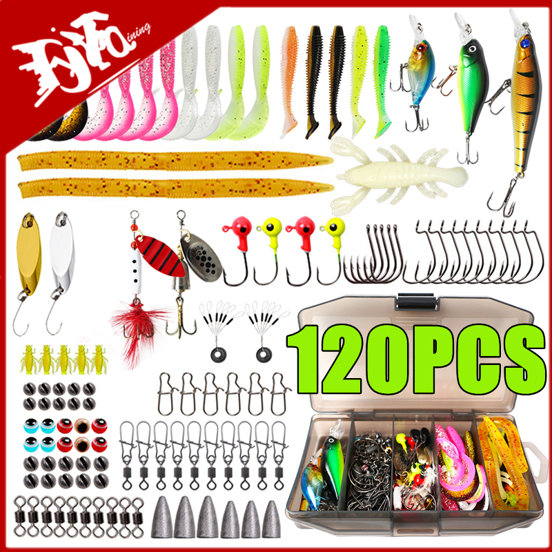 New 120PCS Fishing Lure Set So – Soft Plastic Lure recenzja i cena