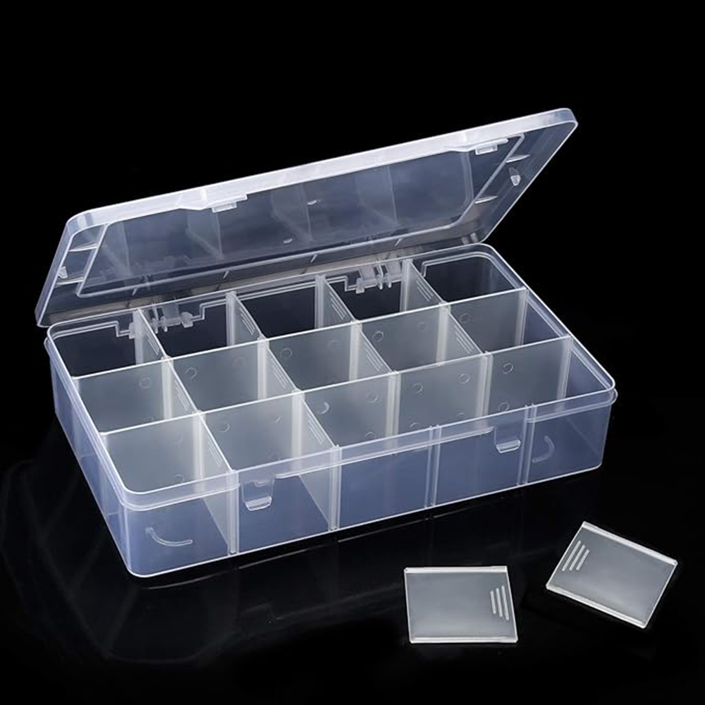 15-Grid Plastic Organizer Box  – Fishing Equipment Storage recenzja i cena