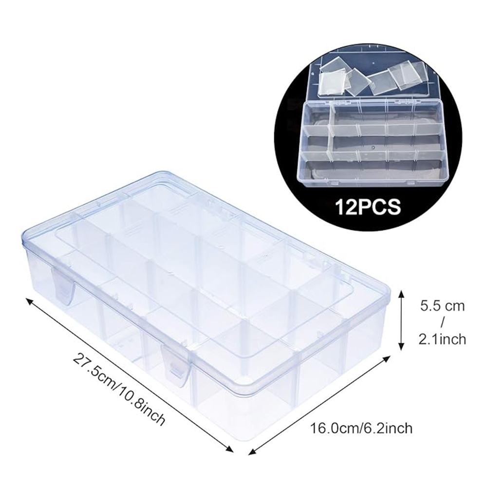 15-Grid Plastic Organizer Box  – Fishing Equipment Storage recenzja i cena