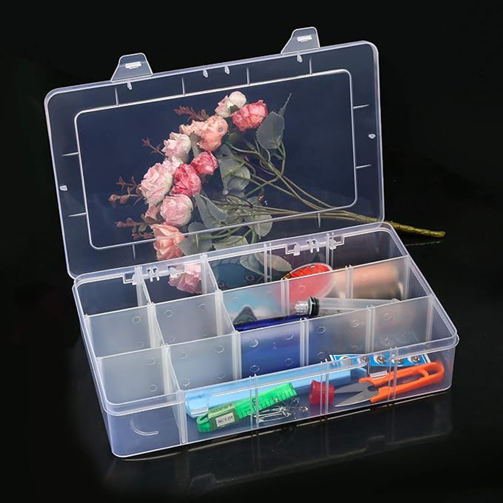 15-Grid Plastic Organizer Box  – Fishing Equipment Storage recenzja i cena