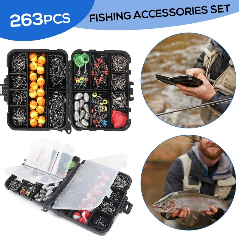 263pcs Outdoor Fishing Accesso – Fishing Equipment Storage recenzja i cena