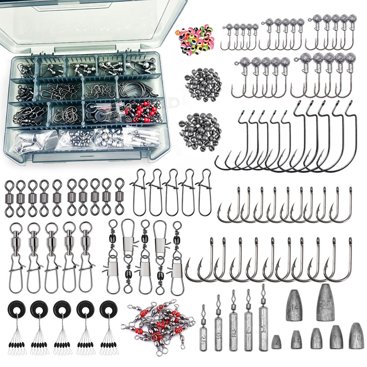 187pcs Fishing Accessories Kit – Fishing Equipment Storage recenzja i cena
